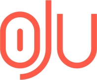 Oju logo orange color
