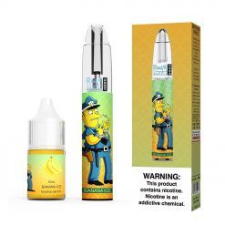 RandM Dazzle 5000 Puffs Disposable Vape Device Banana ICE Bulk Wholesale