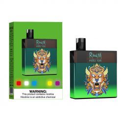 RandM Dazzle King 3000 Puffs Disposable Vape Device Green Apple Lemon Bulk Wholesale