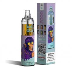 RandM Tornado 7000 Puffs Disposable Vape Blueberry on Ice Device Bulk Wholesale