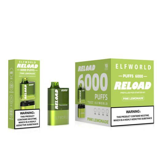 ELFWOELD Reload 6000 Kit 6000 puffs changable POD Vape Kits Bulk Wholesale