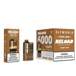ELFWOELD Reload 6000 Kit 6000 puffs changable POD Vape Kits Gummy Bear flavor Bulk Wholesale
