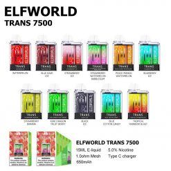 ELFWORLD Trans 7500, 7500 Puffs Disposable Vape Bar Collections