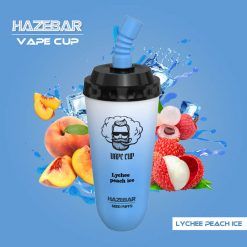 HAZEBAR Mini Vape Cup 6000 Puffs disposable vape Bar bulk wholesale Lychee-Peach-ice