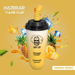 HAZEBAR Mini Vape Cup 6000 Puffs disposable vape Bar bulk wholesale Pineapple--Coconut