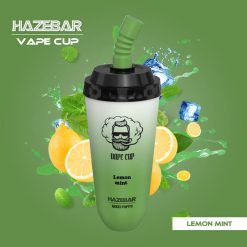 HAZEBAR Mini Vape Cup 6000 Puffs disposable vape Bar bulk wholesale lemon-mint