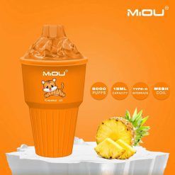 MiOU-Vape-Ice-Cream vape-style-8000-puffs-Disposable-Vape-Pineapple-ice-flavor