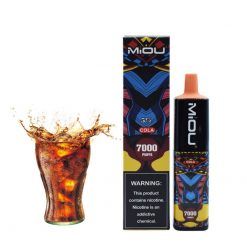 Miou 7000 Puffs heavy smoker Disposable Vape Pen bulk wholesale peach ice falvor cola flavor