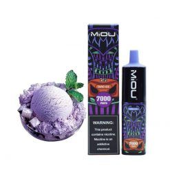 Miou 7000 Puffs heavy smoker Disposable Vape Pen bulk wholesale peach ice falvor cream flavor