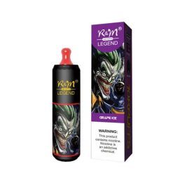 R&M LEGEND 10K 10000 Puffs Disposable Vape Pen Bulk Whoelsale grape ice flavor