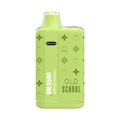 old-school-vape-DM5000-5000-puffs-disposable-vape-box-Apple-Peach-flavor-bulk-wholesale